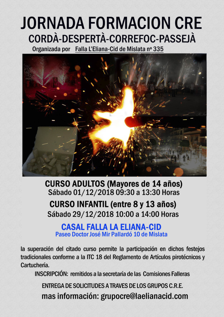 Cartel Cursos CRE18